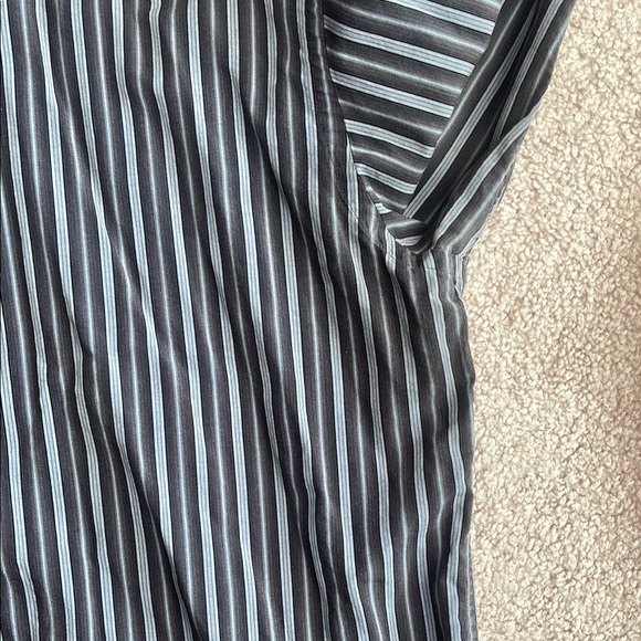 Alfani Blue Casual Button Down Shirt - Picture 5 of 6